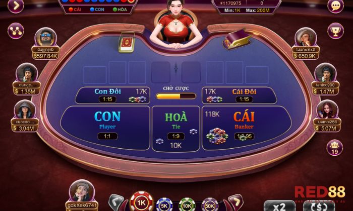 Cách rút bài trong Baccarat Kim Tài Red88