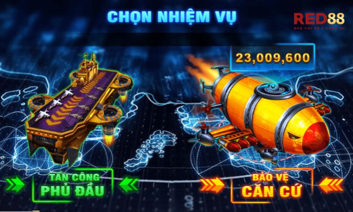 Nhấp vào game đại chiến B52 tại giao diện trang chủ của Red88