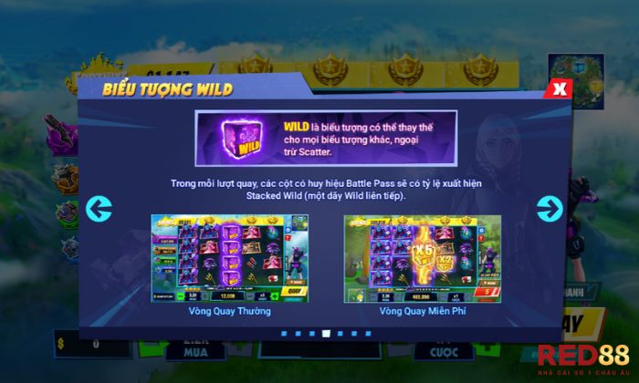 Fortnite Red88 chinh phục người chơi bằng thiết kế giao diện đẹp mắt