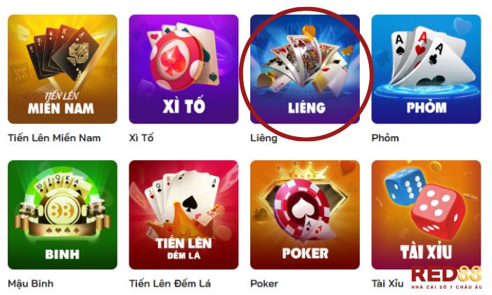 Game bài Liêng Red88 thu hút hàng trăm game thủ tham gia 