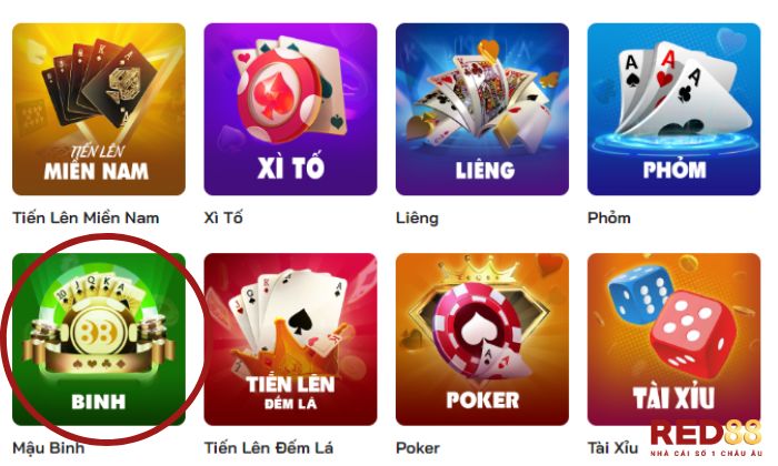 Mậu binh Red88 là sân chơi thú vị đối với những người yêu thích game bài