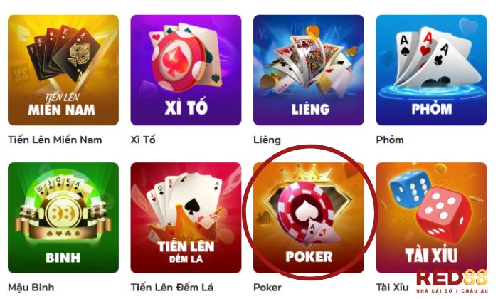 Poker Red88 ngày càng thu hút nhiều người chơi tham gia