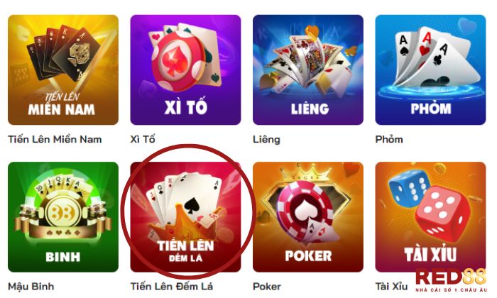 Tiến lên đếm lá Red88 là một hình thức đánh bài vô cùng phổ biến