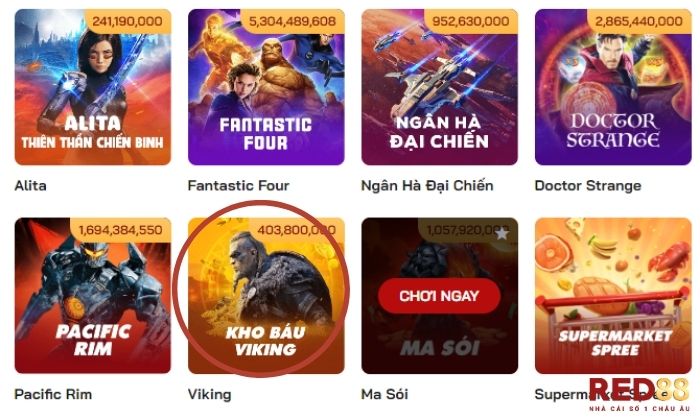 Nhấn vào Viking trong danh mục Slot để tham gia chơi ngay