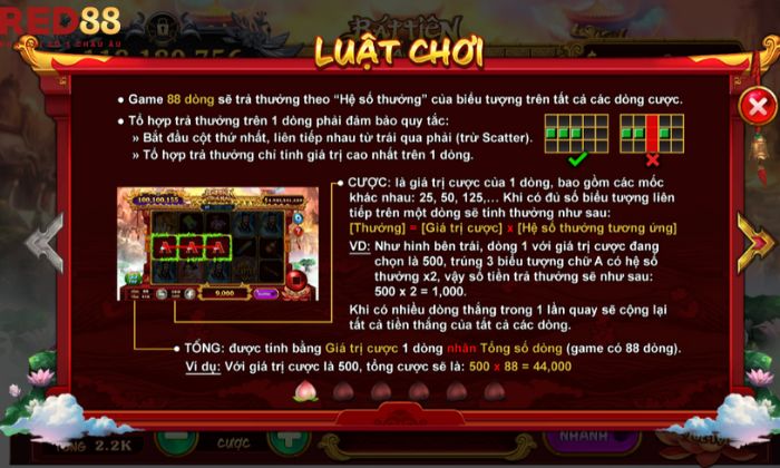 Luật chơi Bát Tiên Quá Hải Red88 dễ hiểu