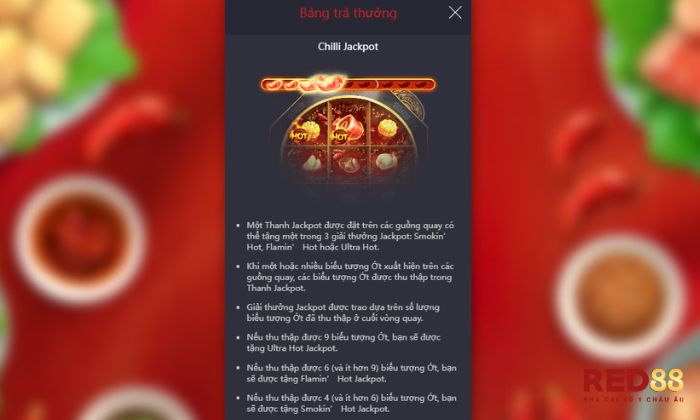 Biểu tượng Chilli Jackpot độc đáo