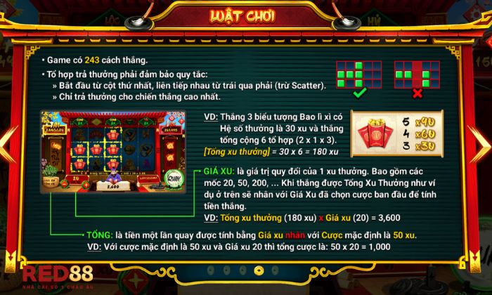 Cách tính thưởng trong sảnh game ông đồ Red88