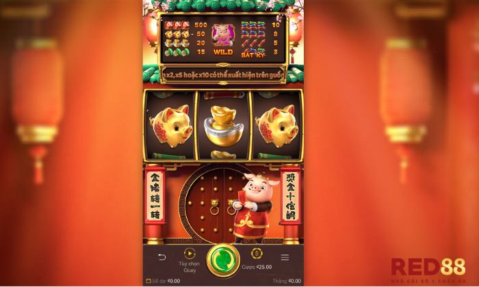 Thiết kế giao diện Piggy Gold Red88 chuyên nghiệp 