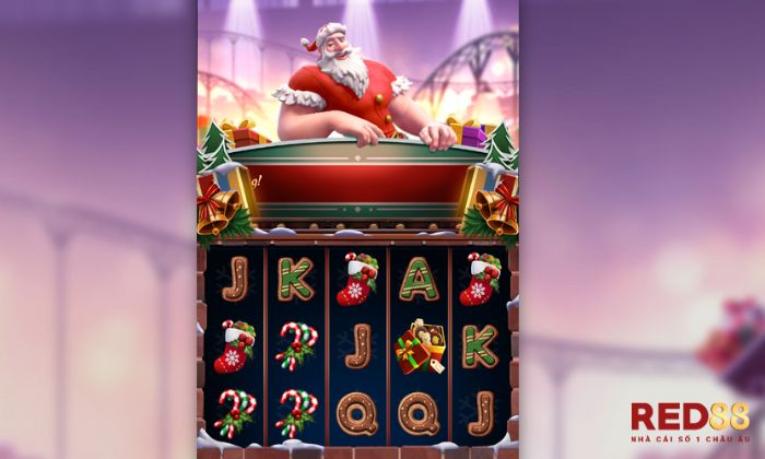 Mãn nhãn trước giao diện sống động của tựa game Santa’s Gift Rush Red88