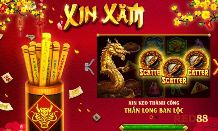 Xin Xăm Red88 là trò chơi có cơ hội nhận thưởng lớn mà không cần nhiều vốn